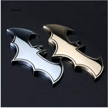 Miếng dán nổi 3D batman Decal trang trí tem kim loại hình con dơi bằng xe hơi ô tô cho Toyota Vios Innova Hyundai Accent