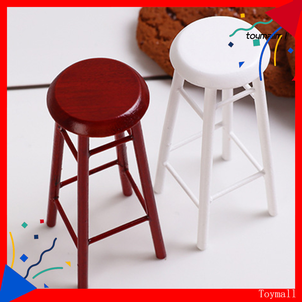 toymall Doll House Bar High Stool Model Home Scene Miniature Accessories Collection Gift