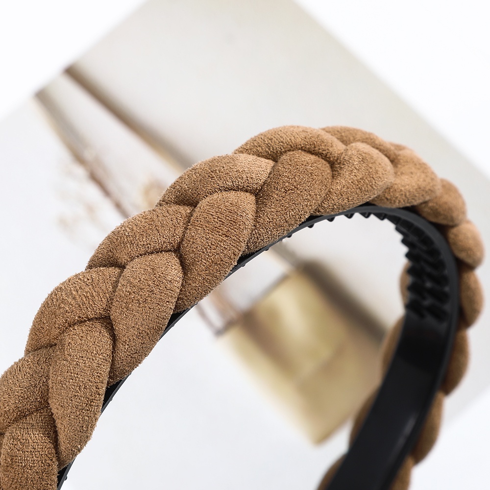 Cài Tóc Haimeikang Bện Màu Trơn Phong Cách Hàn Quốc Độc Đáo