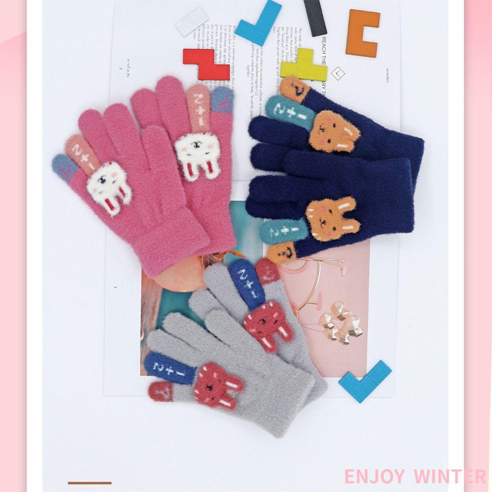 Găng Tay Dệt Kim Thân Thiện Với Da Mùa Đông Cho Trẻ Em MIHAN1