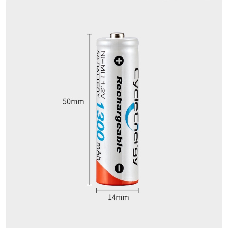 Pin tiểu AA sạc lại Bmax 1300mAh dung lượng thực