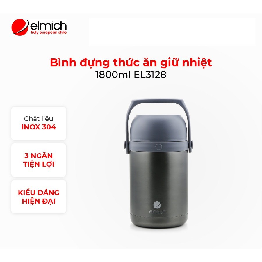 [Mã LIFEM2 giảm 10% đơn 250K] Bình đựng thức ăn giữ nhiệt 1800ml EL3128