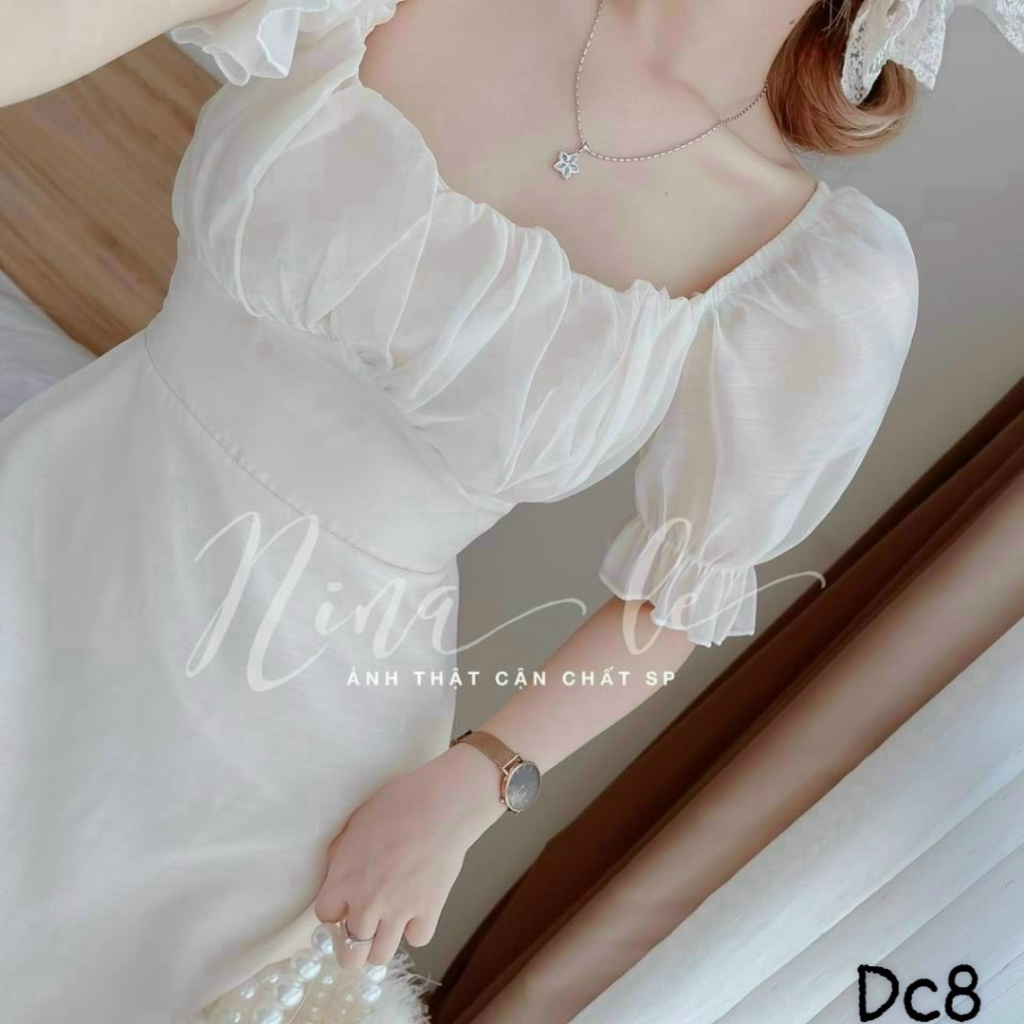 (Free ship) Đầm Voan CHIFFON Chất Vải Mềm Lụa Mặc Là Xinh --Mẫu Y Hình UP HHP Fashion