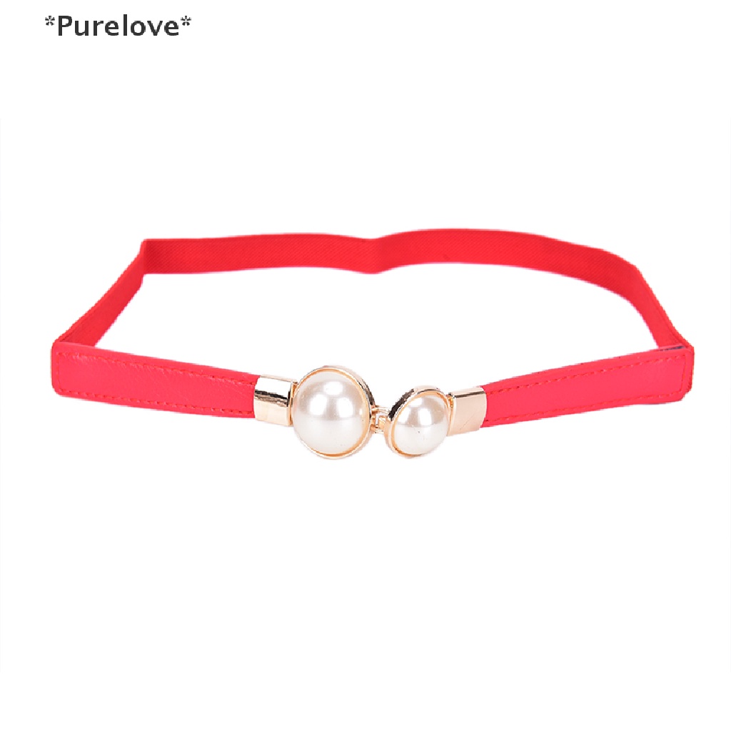 Thắt Lưng Co Giãn Đính Ngọc Trai Thời Trang Dành Cho Nữ