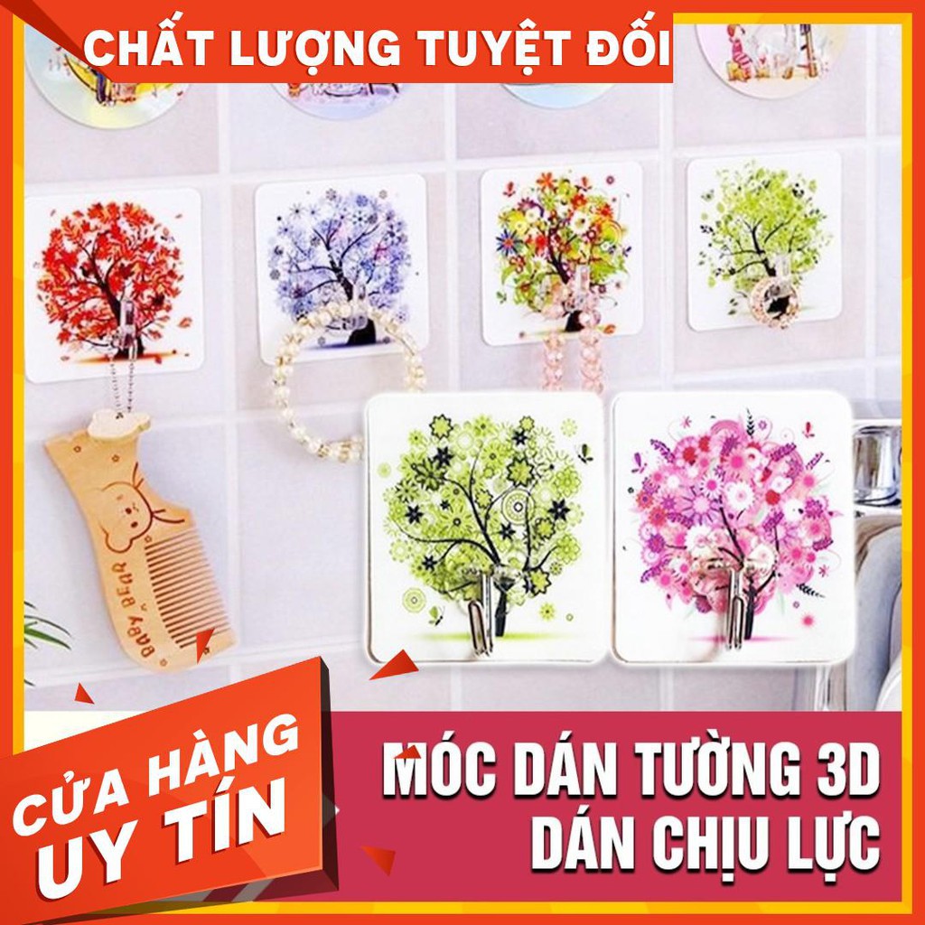 [RẺ VÔ ĐỊCH ❤️ ]Móc Dính Chịu Lực 3D - Dán Tường Siêu Dính In Hình 3D Đẹp - Móc Dính Hình Hoạ Tiết Đẹp.