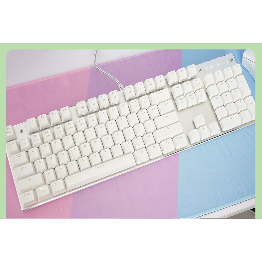 BÀN PHÍM CƠ ZERO METOO FW104 LED TRẮNG | BigBuy360 - bigbuy360.vn