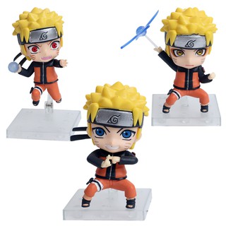 Set 3 mô hình nhân vật Naruto 10cm kèm hộp dễ thương để trang trí