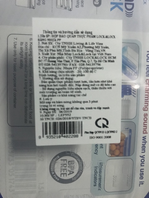 Hộp Bảo Quản Thực Phẩm Lock&Lock 1,5L | BigBuy360 - bigbuy360.vn