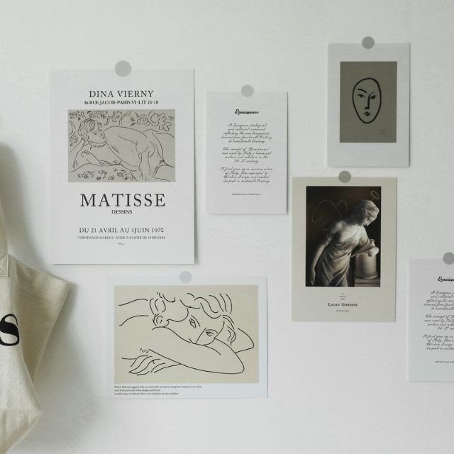 Postcard trang trí nội thất decor chụp ảnh phong cách Scandinavian Châu Âu