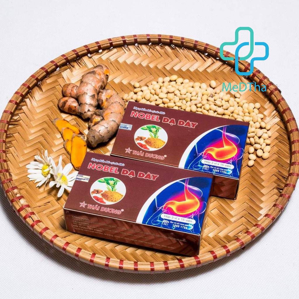 Nobel Dạ Dày Sao Thái Dương - Hỗ trợ giảm đau, giảm viêm loét dạ dày tá tràng, ợ hơi, ợ chua (45 viên) [Chính hãng]