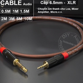 Dây 3.5 ly sang 6.5 ly diy 0.5m đến 10m - cáp 3.5mm ra 6.5mm stereo