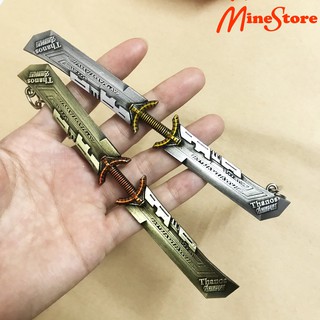 Móc Khóa Đại Đao Thanos - Móc Khóa Avengers Infinity War Trưng Bầy Size 14Cm