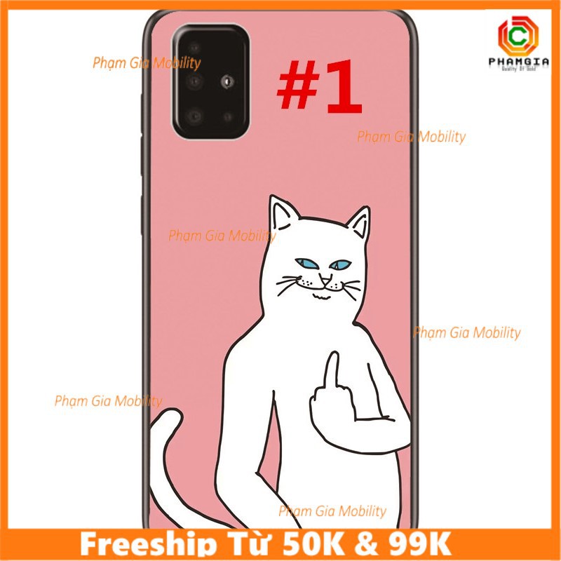 Mẫu ốp lưng chó mèo dễ thương Samsung Galaxy A71/A51/A41/A31/A21/A11 (ốp dẻo)