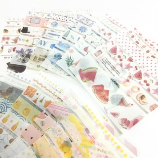 [HÀNG MỚI] Washi tape cầu vồng nhiều chủ đề dán trang trí sổ tay, planner, scrapbook,.. size 5mm-3cm