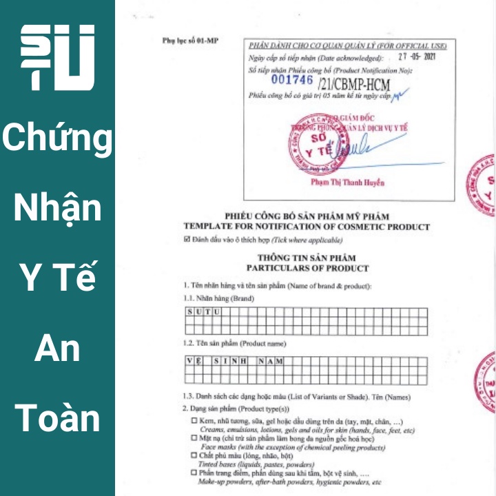  Dung Dịch Vệ Sinh Nam Giới SuTu 145ml Thành Phần Thiên Nhiên Dịu Nhẹ Lành Tính