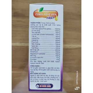 Dung dịch CUMIN NGHỆ ĐEN FAST
