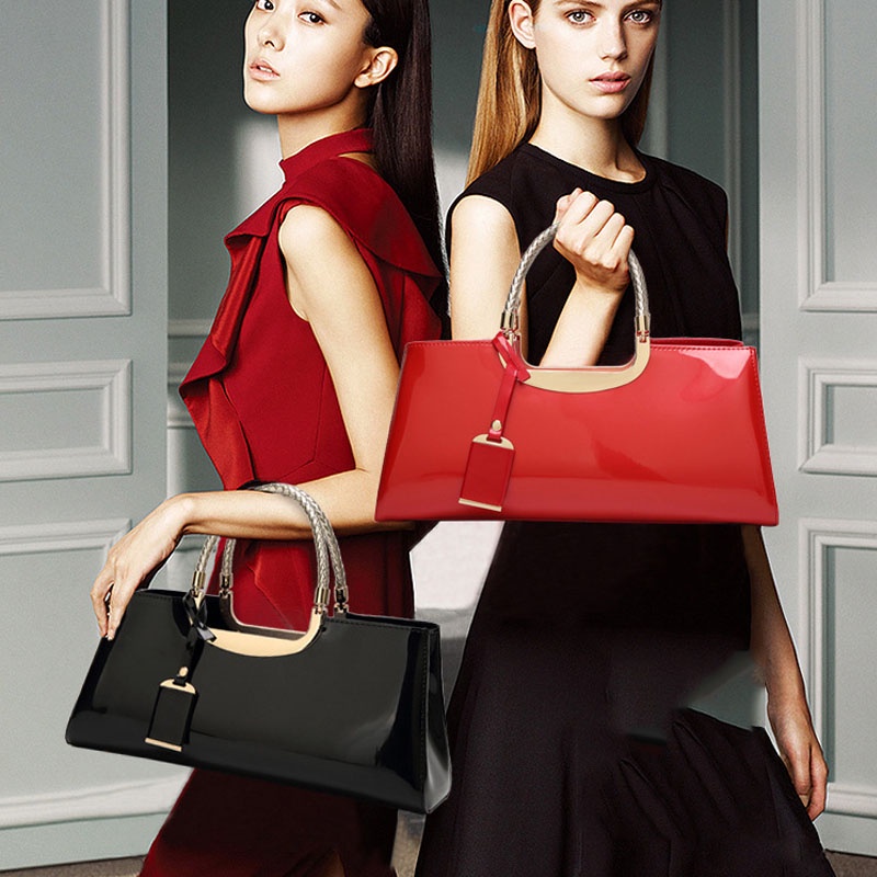 Túi Xách Đeo Vai Bằng Da Bóng Thời Trang Dành Cho Nữ