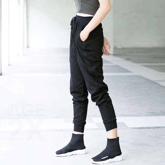 Quần Jogger NỮ chất thun gân tăm Kina