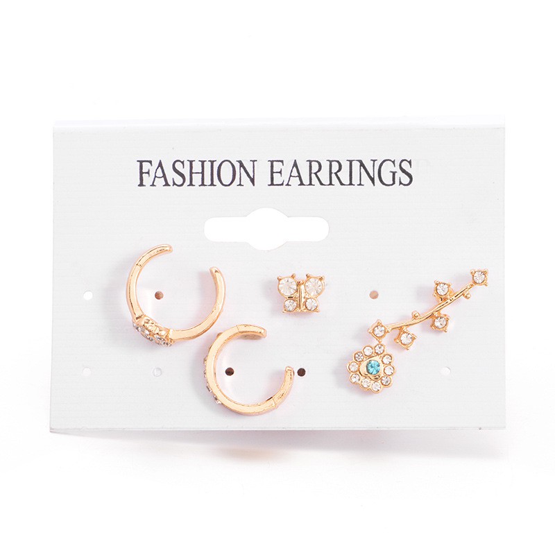 Set 5 Hoa Tai Phong Cách Hàn Quốc Thời Trang Cho Nữ