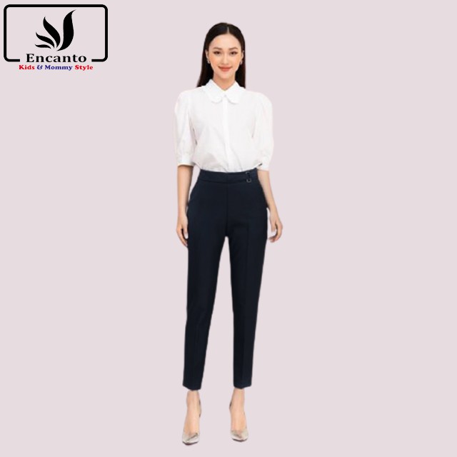 Quần tây nữ dáng baggy ống đứng vải cao cấp chống nhăn phù hợp đi làm đi học Encanto