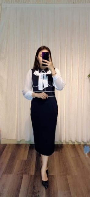 🔥🔥[Ảnh thật + video] B01 Đầm BigSize body phối voan | BigBuy360 - bigbuy360.vn