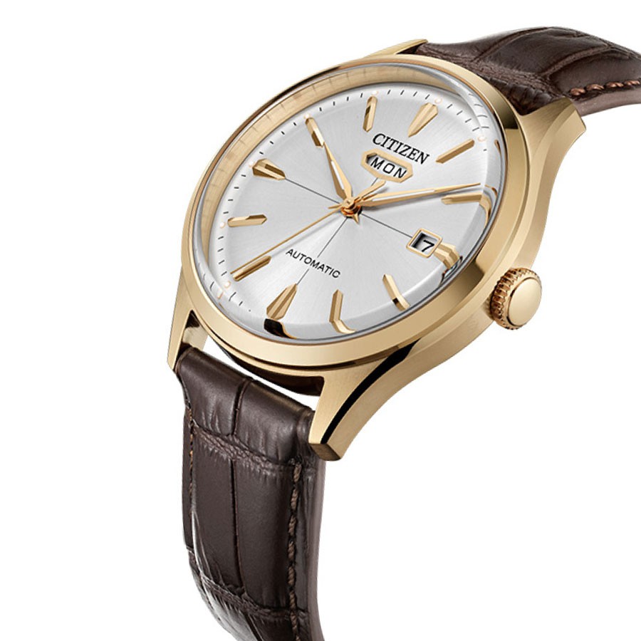 Đồng Hồ Citizen C7 Unisex Dây Da NH8393-05A - Mặt Trắng