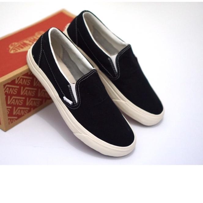 Rửa Warehouse|Lr13|Giày Lười vans Họa Tiết Ca Rô / vans Cao Cấp Thời Trang vans