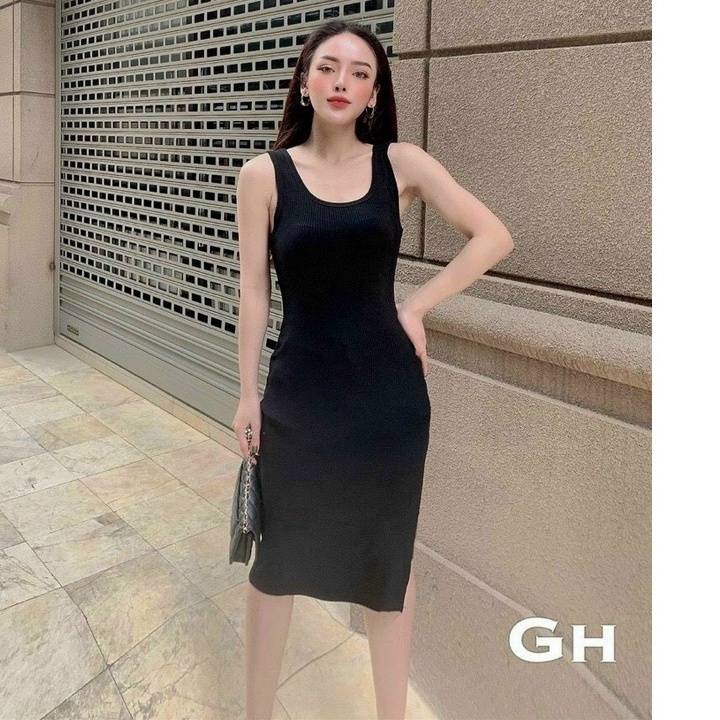 Đầm Váy Body Sang Chảnh Đầm Dự Tiệc Chất Thun Mã KH010