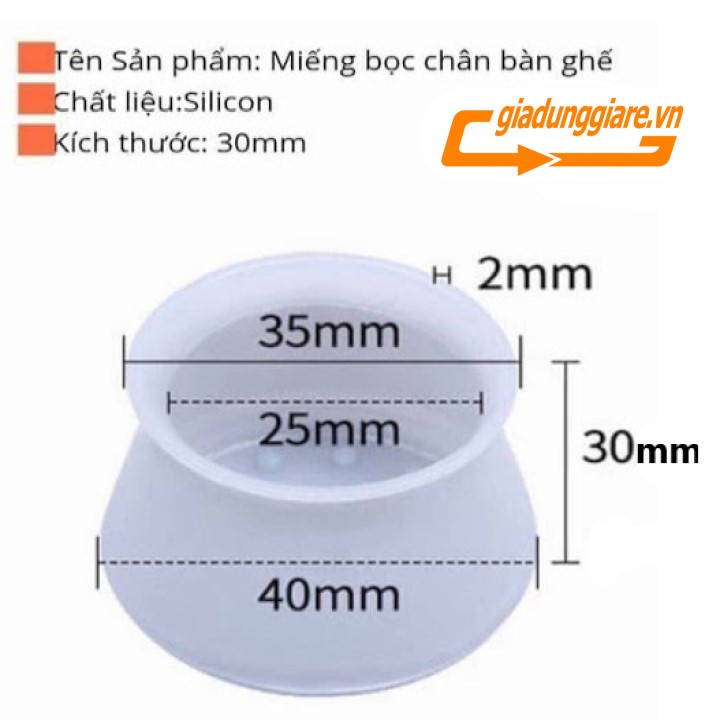 [ BỘ 4 CÁI ] BỌC CHÂN BÀN GHẾ Silicon tiện ích chống trầy xước sàn nhà chống trơn trượt chống ồn hiệu quả