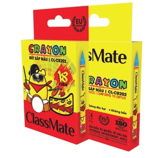 Bút sáp 12,18,24 màu Crayon Class Mate