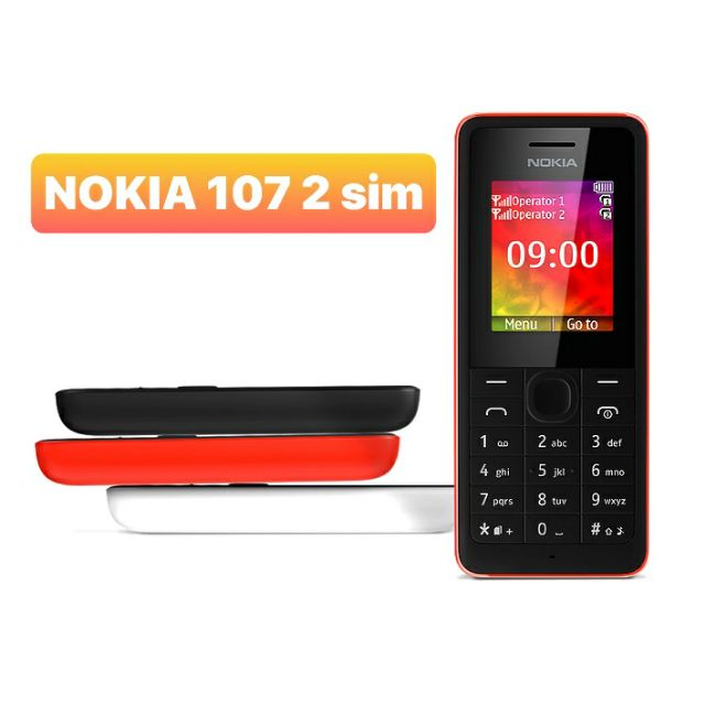 [Mã ELFLASH3 hoàn 10K xu đơn 20K] Điện thoại nokia 107 2 sim ( chính hãng cũ 99% )