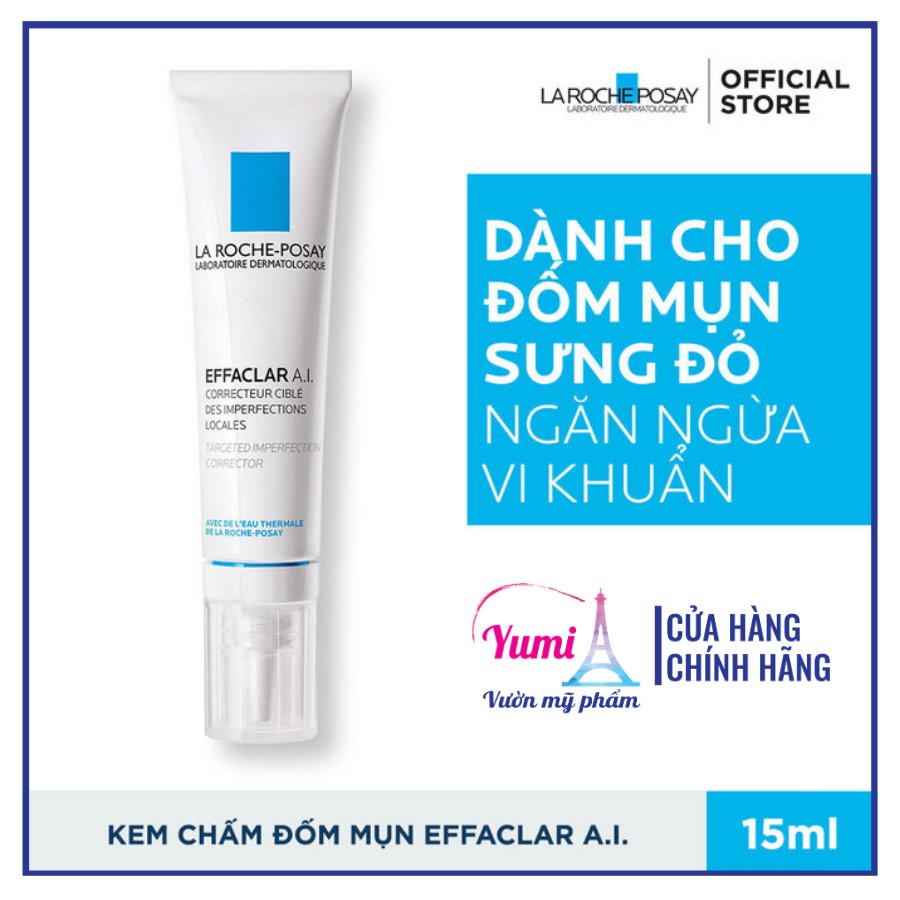 Kem Chấm Mụn Chuyên Biệt La Roche Posay Effaclar A.I. Targeted Breakout Corrector 15ml