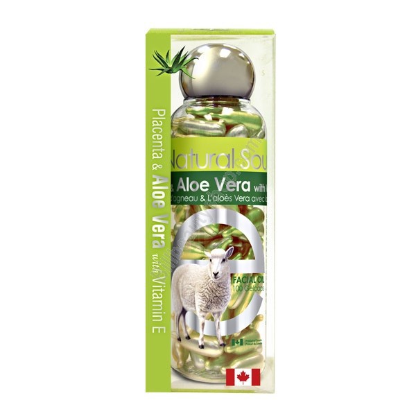 Viên bôi làm dưỡng da, ngừa mụn Nhau Thai Cừu +Nha Đam + Vitamin E