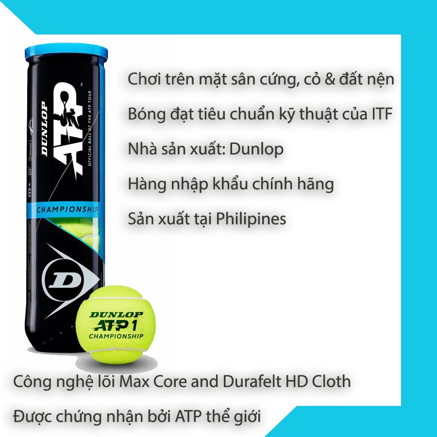 Thùng bóng Dunlop ATP 4 quả/hộp