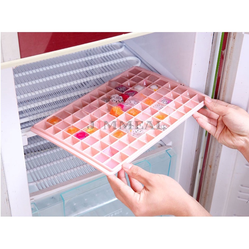 Khay Làm Đá Viên Kim Cương 96 Viên, Khay Đựng Đá Tủ Lạnh Làm Thạch, Rau Câu Tiện Dụng