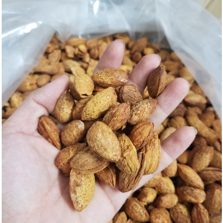 500G Hạnh Nhân Mỹ Nhập Khẩu Rang Bơ Vỏ Mỏng