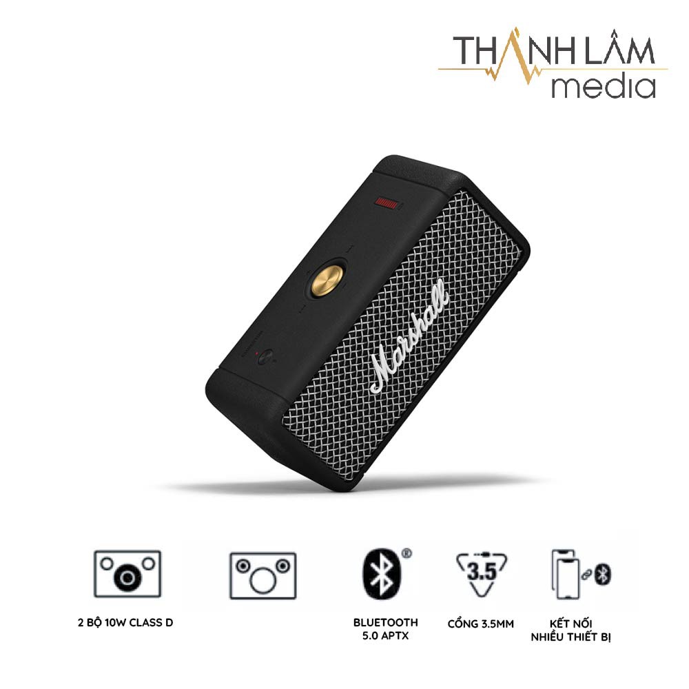 Loa Marshall Emberton nhỏ gọn phong cách vintage | Loa Bluetooth mini Chính hãng - bao test 7 ngày, bảo hành 12 tháng
