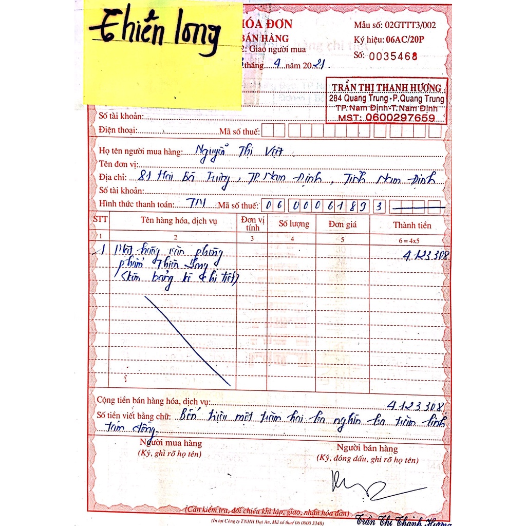 Bút bi Thiên Long mã số TL-027