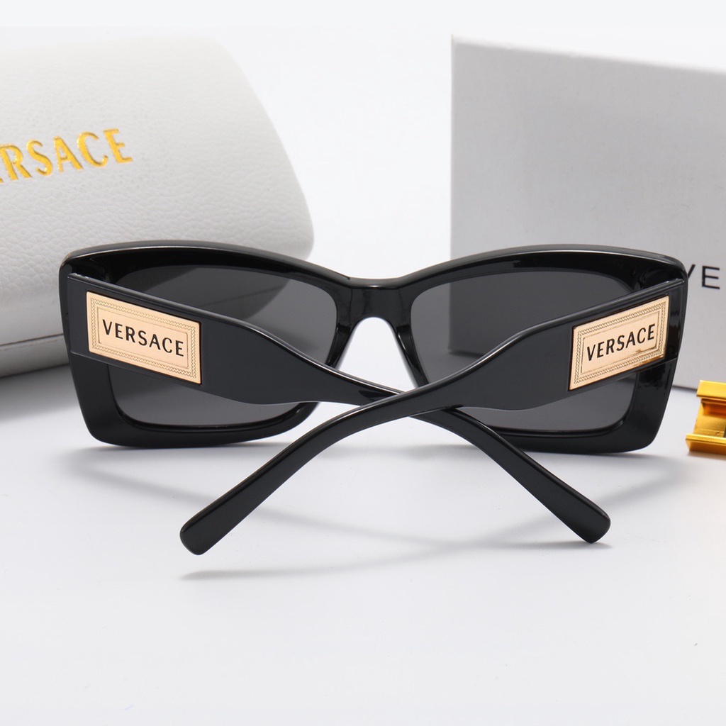Versac!Kính Mát Gọng Tròn Oval Nhiều Màu Thời Trang Unisex