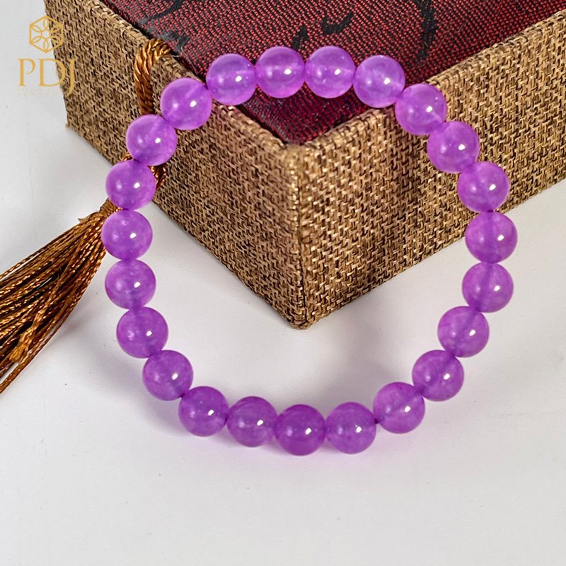 Vòng tay đá mã não tím PDJ - Kèm hộp đựng cao cấp - PD0019 - Trang sức PDJ