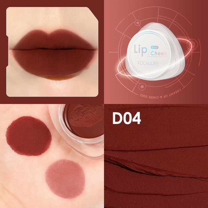 Son nhung MATTE Focallure FA266 có thể làm phấn má hồng dạng kem mềm mịn 5g