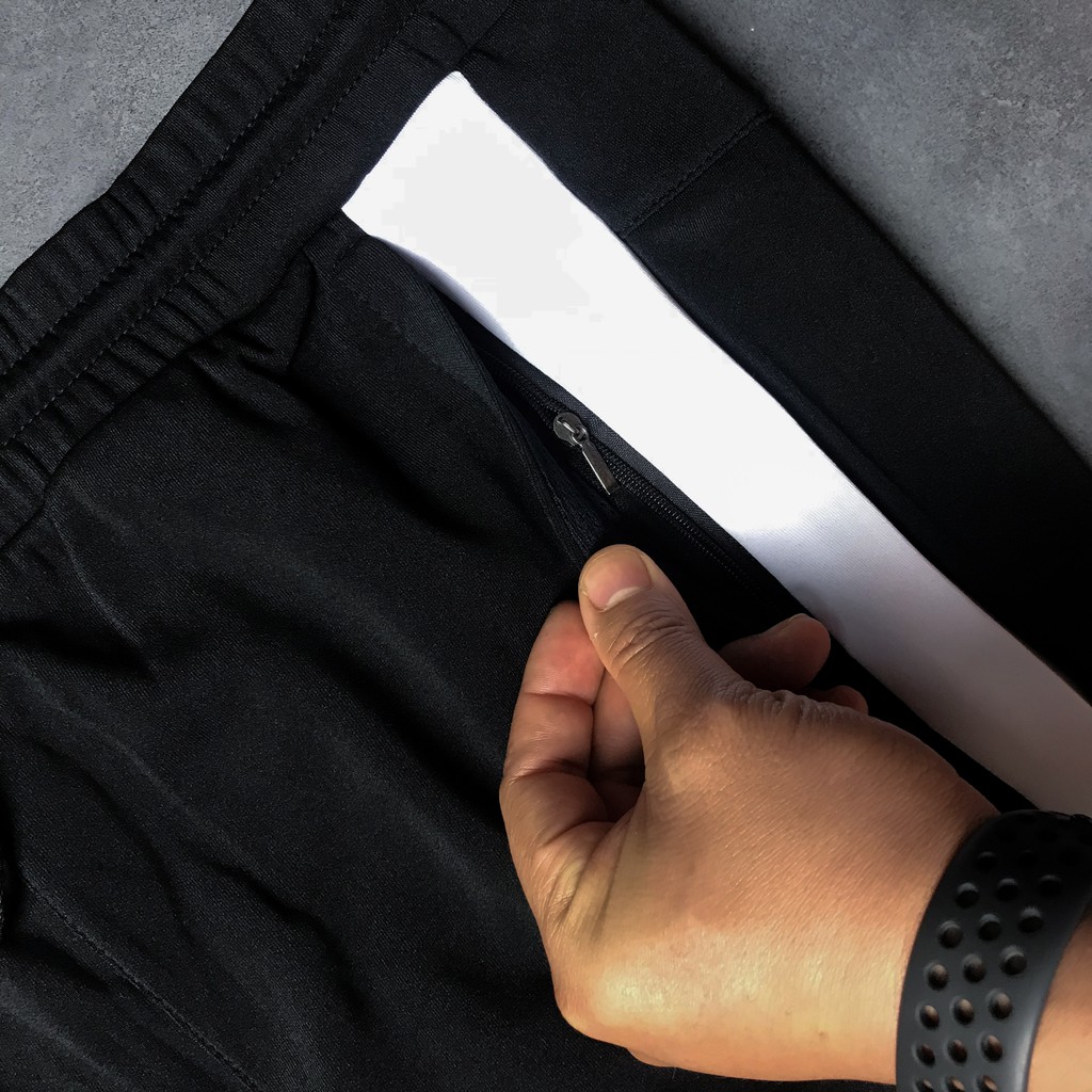 Quần Jogger Nam 1 Sọc Lửng Màu Trắng, Thời Trắng (Vải thun Co Dãn 4 Chiều) | BigBuy360 - bigbuy360.vn