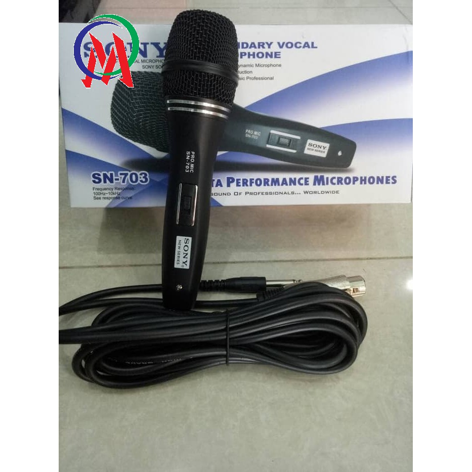 MICRO SONY SN-703 CHO LOA KÉO, AMPLY, KARAOKE CÓ DÂY