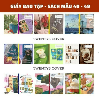 GIẤY BAO TẬP - SGK MẪU 40 - 49 [ MIỄN PHÍ IN NHÃN BASIC TRÊN GIẤY BAO - HỎA TỐC ]