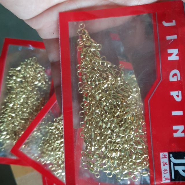 Khóa link hình số 8 màu vàng siêu bền