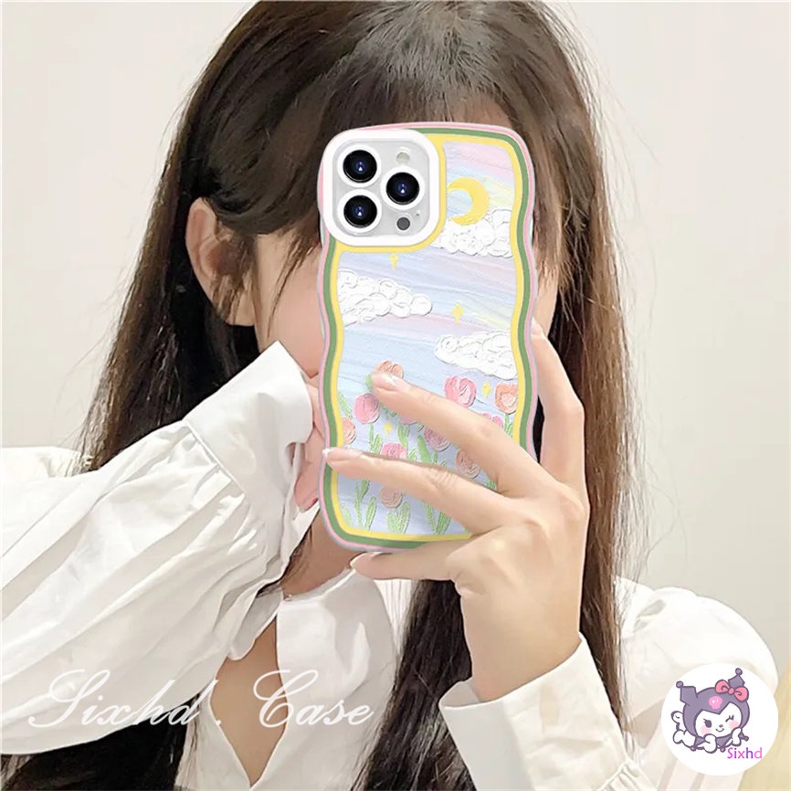 Ốp Lưng Điện Thoại cho OPPO A78 A17 A57 A77s A76 A96 A55 A17K A15 A16 A74 A54 A53 A33 A32 A31 A9 A5 A5s Reno 8T 8Z 7Z 6Z 5Z 5 A95 A94 A93 A92 A77 A52 F9 sixhd Ốp Điện Thoại Mềm Chống Rơi Họa Tiết Hoa Thời Trang Cho