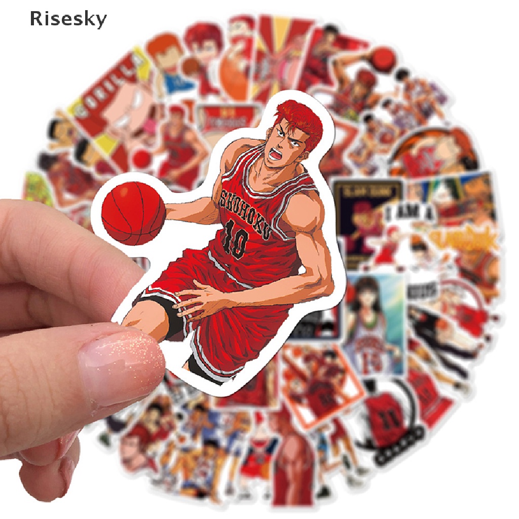 50 Sticker Slam Dunk Dán Trang Trí Ván Trượt, Laptop Hay Va Li