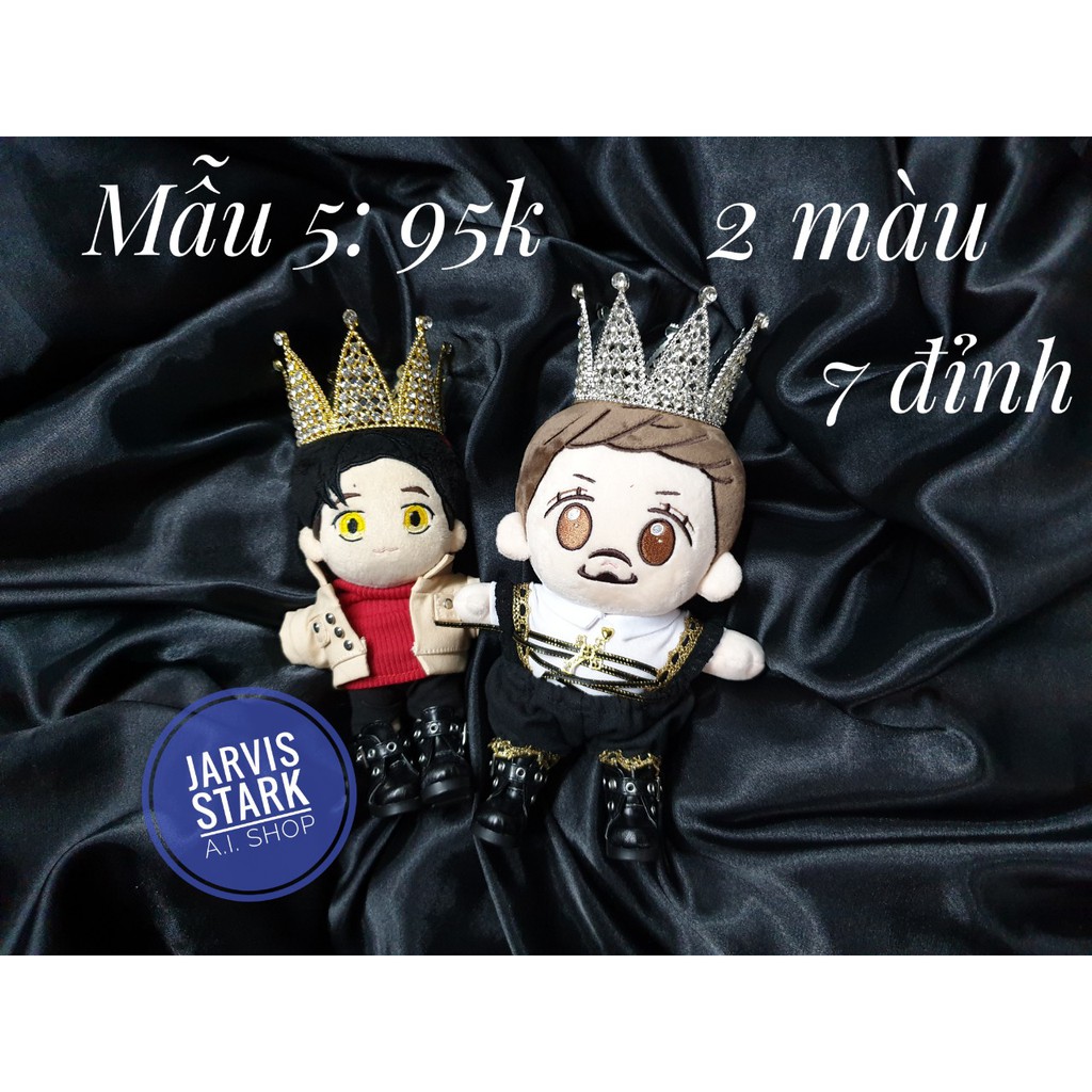 Trang sức đội đầu vương miện nhỏ cho doll