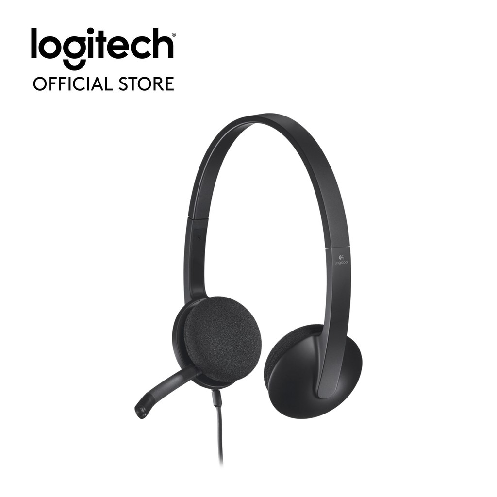 Tai nghe chụp tai LOGITECH H340(1 giắc USB)-Có míc khử tiếng ồn