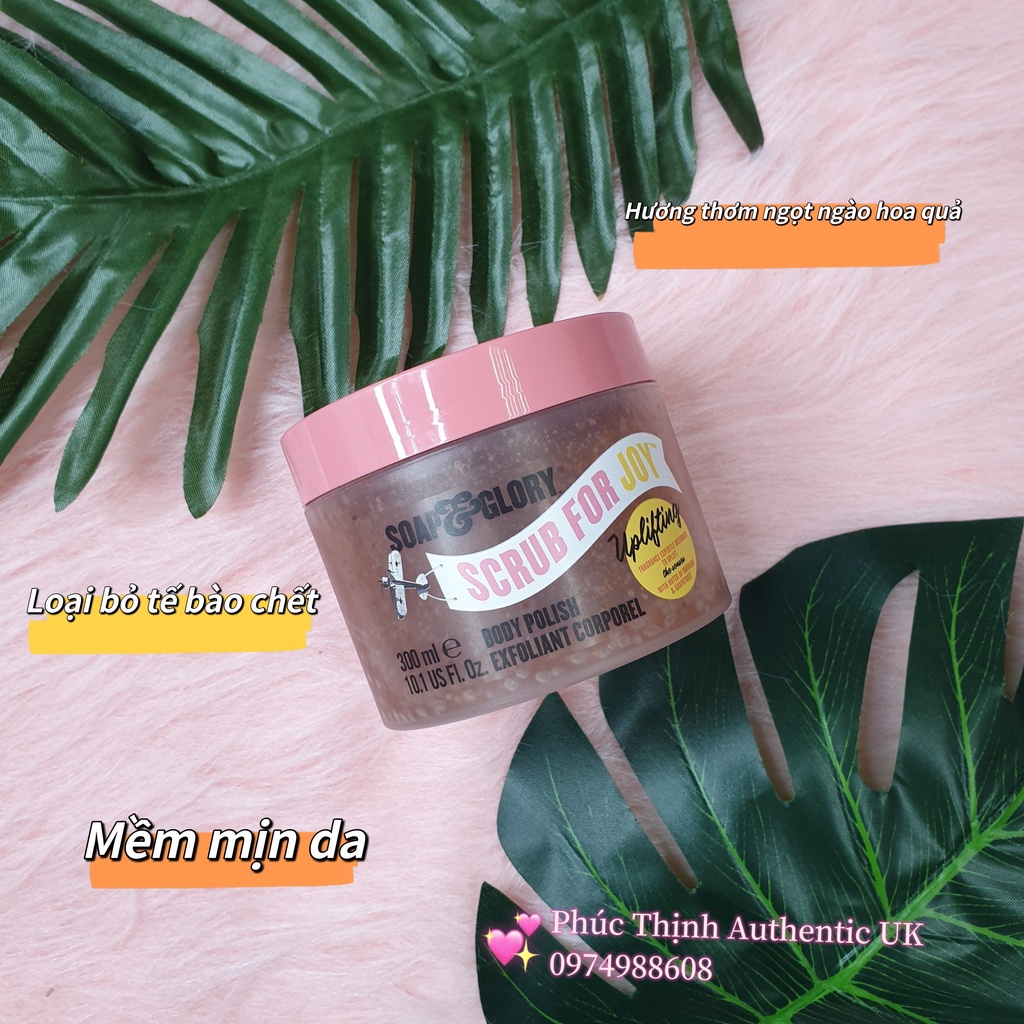 Tẩy Da Chết Toàn Thân Soap And Glory Scrub For Joy 300ml